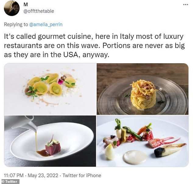 The other side: among the haters was an Italian, who explained that the dish was a gourmet kitchen, from a fancy restaurant and 