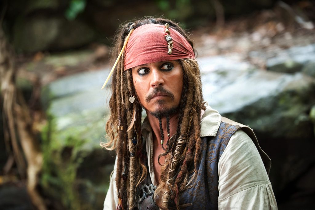 Johnny Depp portrays Captain Jack Sparrow in a scene from "Pirates of the Caribbean: On Stranger Tides." 