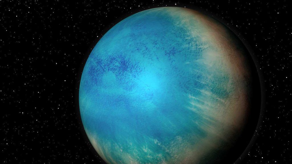 Astronomers discover a world outside the solar system that can be completely covered in the depths of the ocean