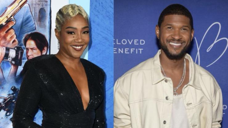 Tiffany Haddish bumps and grinds with Usher on stage at his Las Vegas residency: Watch