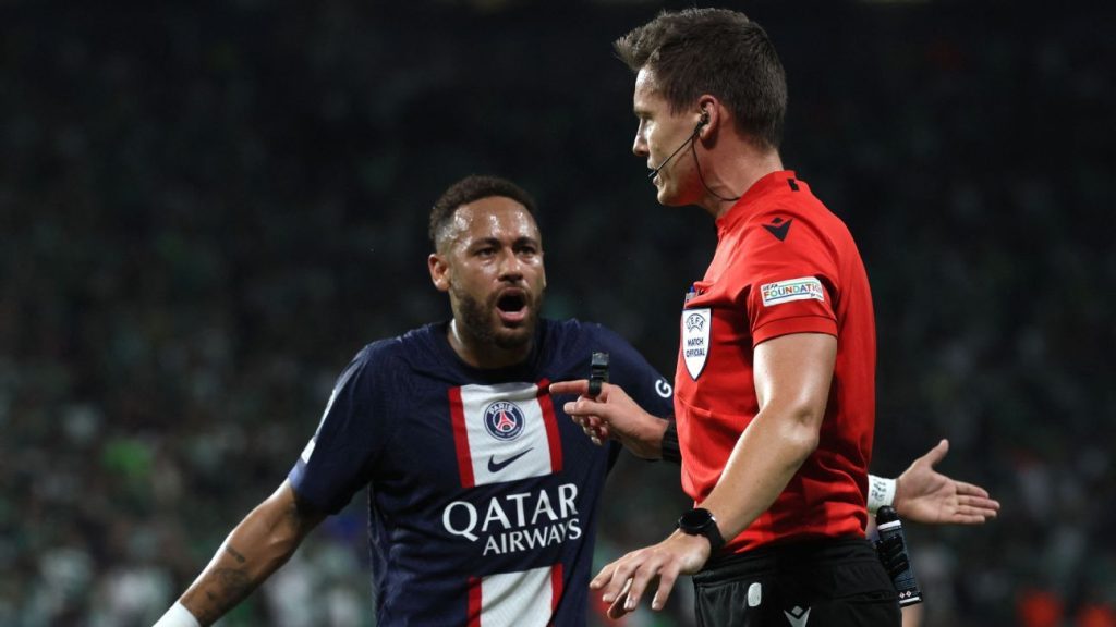 PSG’s Neymar slams Champions League referee on Twitter after booking him to celebrate trademarks