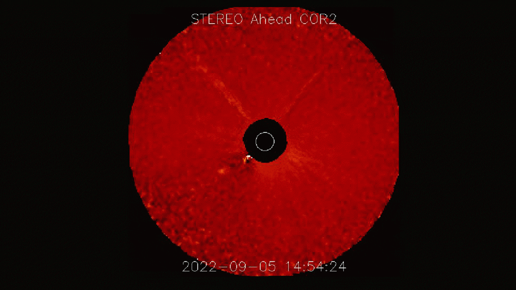 The second massive eruption of the sun to hit Venus