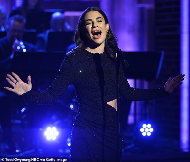 Lea Michele performs the classic Funny Girl People on The Tonight Show