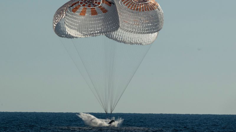 NASA, SpaceX mission: Astronauts returning home from the space station are scattered off the International Space Station on the coast of Florida