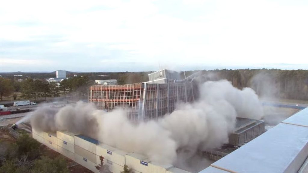 Watch NASA destroy the old Marshall Space Flight Center headquarters in video