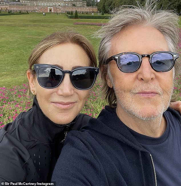 Sir Paul McCartney beams with his wife, Nancy Shevell, as he shares a sweet Thanksgiving selfie