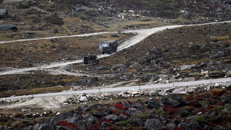 Clashes between Indian and Chinese forces on the disputed border